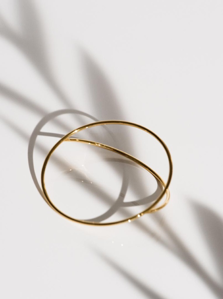 Parting circle bracelet regular, gold (XI-03-B)